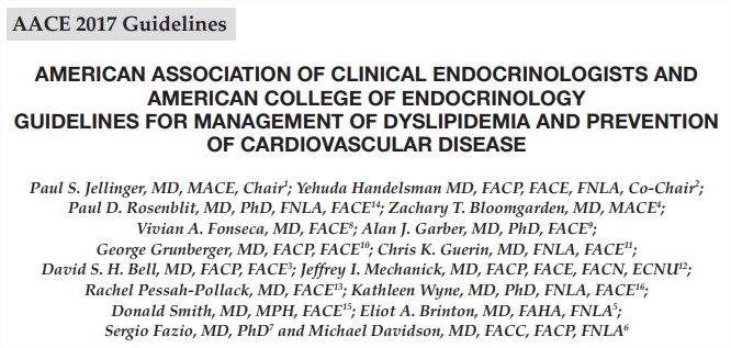 Guía para el manejo de la dislipidemia y prevención de la enfermedad cardiovascular – AACE&nbsp;2017