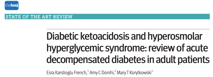 Cetoacidosis diabética y síndrome hiperglucémico hiperosmolar: revisión de diabetes descompensada aguda en pacientes&nbsp;adultos