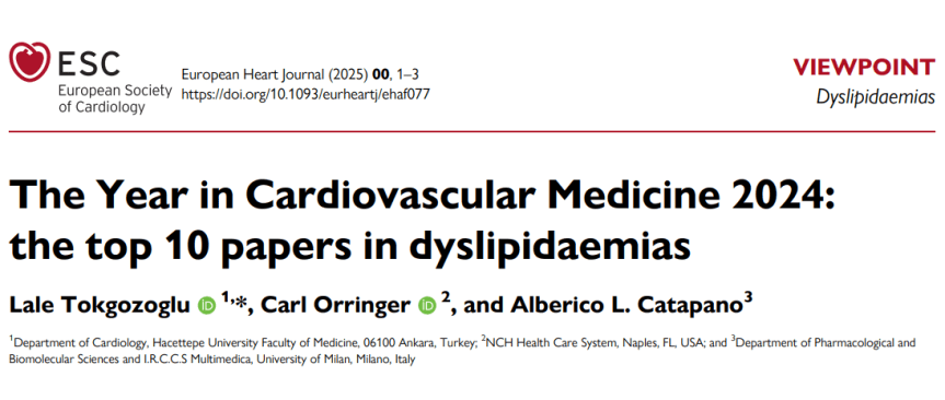 El año en medicina cardiovascular 2024: los 10 artículos más destacados sobre dislipidemias 