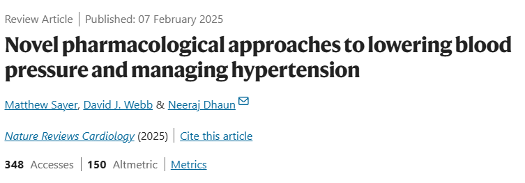Nuevos enfoques farmacológicos para reducir la presión arterial y tratar la&nbsp;hipertensión