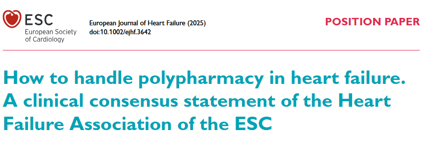 Cómo manejar la polifarmacia en insuficiencia cardíaca: estrategias prácticas desde el consenso ESC&nbsp;2025