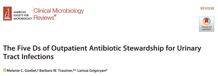 Infección urinaria en consulta externa: las 5 D del uso racional de&nbsp;antibióticos