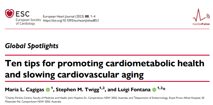 Diez Estrategias Basadas en Evidencia para Promover la Salud Cardiometabólica y Ralentizar el Envejecimiento Cardiovascular&nbsp;2025