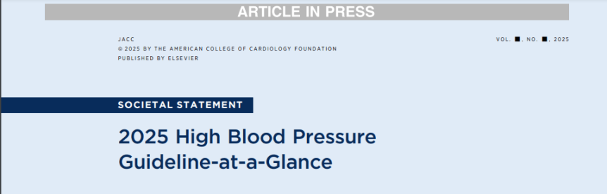 HIPERTENSION ARTERIAL  – 2025 ACC/AHA HBP&nbsp;Guideline