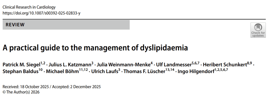 Guía práctica y actualizada para el manejo de la dislipidemia&nbsp;2026