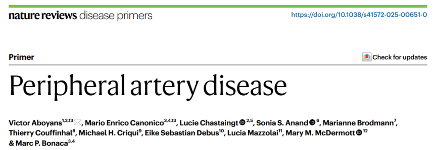 Enfermedad arterial periférica (EAP): una visión moderna, integral y centrada en el riesgo cardiovascular y de&nbsp;extremidad