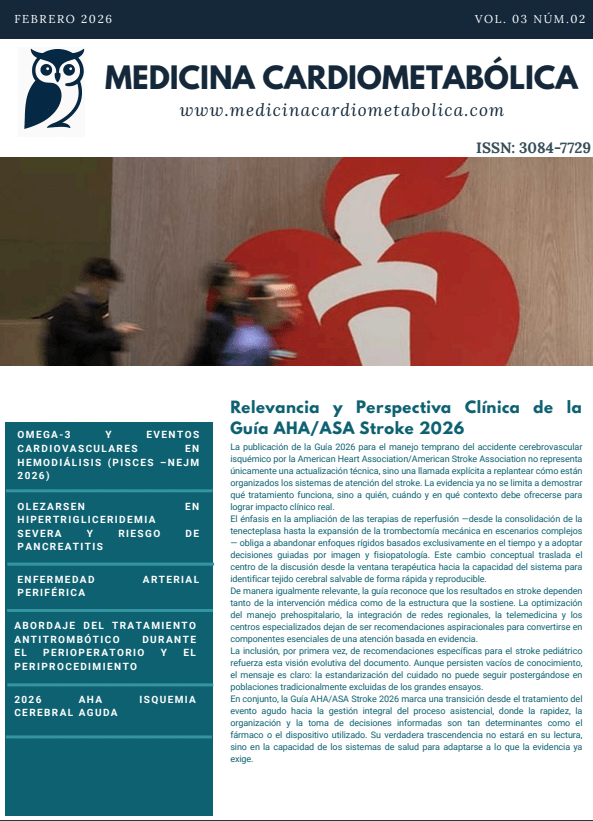 Boletín Medicina Cardiometabólica, Febrero 2026 – Vol. 03, Núm.&nbsp;02