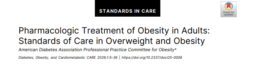 Tratamiento farmacológico de la obesidad en adultos: Estándares de atención en sobrepeso y obesidad&nbsp;2026