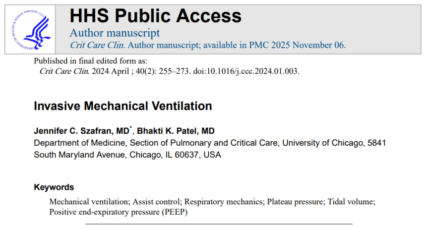 Ventilación Mecánica Invasiva: Fundamentos Prácticos, Mecánica Respiratoria y Estrategias de Protección&nbsp;Pulmonar